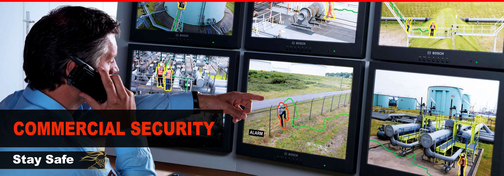 Armed and unarmed agents trained in providing security for high-rise buildings, corporate centers and industrial complexes.